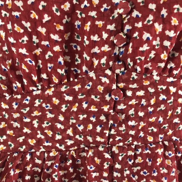 EUC Madewell Textured Micro Floral Printed Lined Sleeves Size 2 Mini Dress - Picture 7 of 16